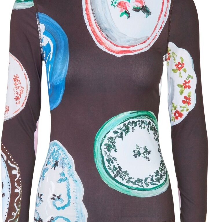 2244 Stocking Jersey, Elastic Long Sleeve Top