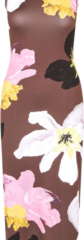 2244 Stocking Jersey, Elastic Tank Crewneck Dress