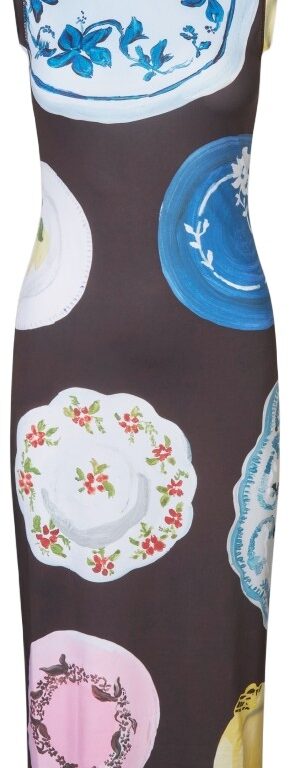 2244 Stocking Jersey, Elastic Tank Crewneck Dress