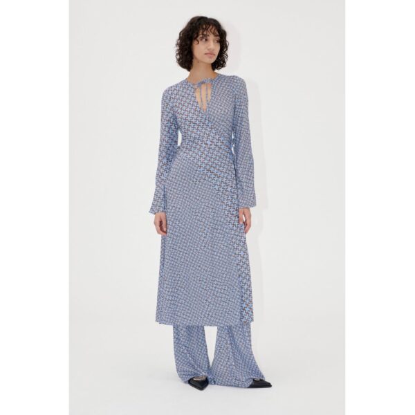 2245 Dry Jersey, Long Sleeve Wrap Tie Dress