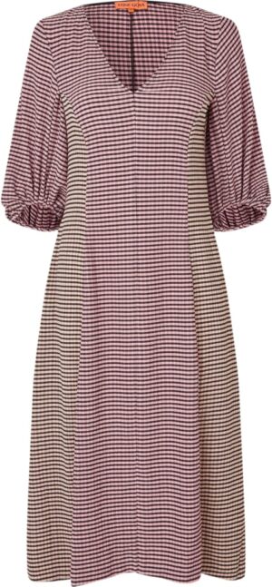 2247 Patchwork Jersey, Threequarter Sleeve Midi Dress