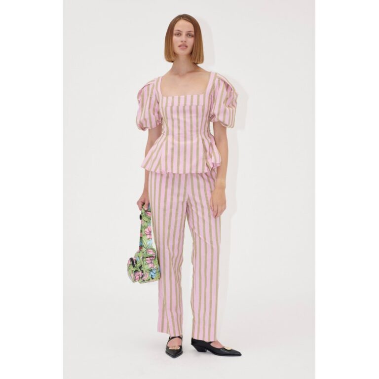 2344 Soft Jacquard Weave, Blouson Sleeve Top