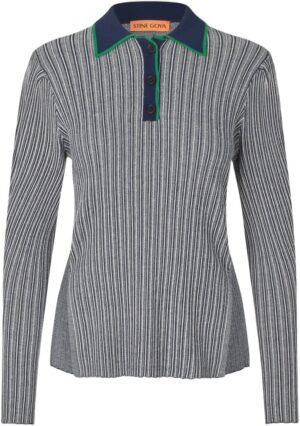 2356 Soft Rib, Long Sleeve Knit Polo