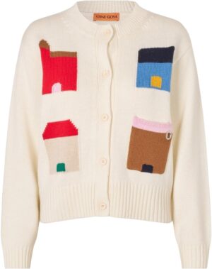 2359 Midweight Wool, Cropped Pocket Cardigan