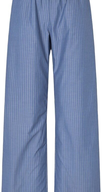 2405 Multistripe Shirting, Pocket Elasticated Long Pants