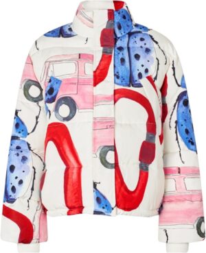 2424 Printed Tech, Long Sleeve Puffer