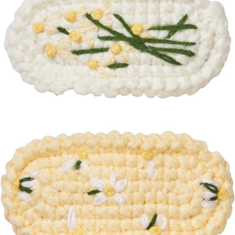 2477 Hair Accessories, Hand Crocheted Hair Clip