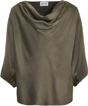 3176 Matt Nova Drape Silk Blouse