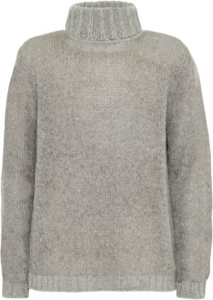 5663 Delmy Roll LS Sweater 100% Wool