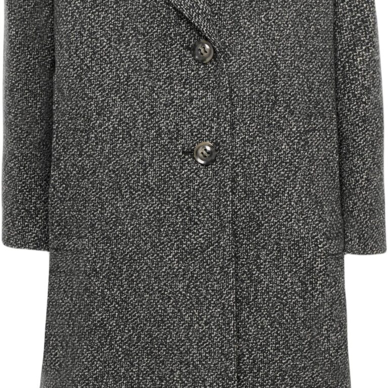 Sand Copenhagen 7506 Wool Clareta Ekstra Lang Grå/Sort Frakke