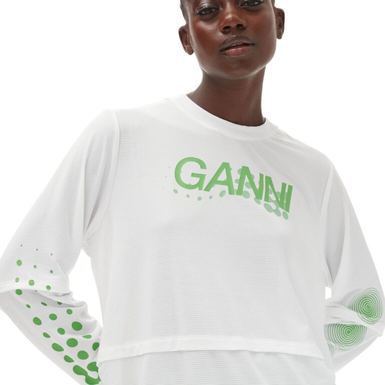 Active Mesh Layered Long Sleeve Ts