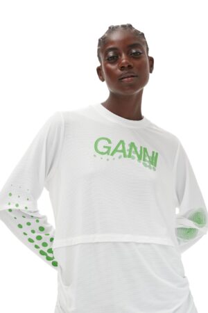Active Mesh Layered Long Sleeve Ts