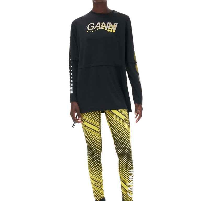 Active Mesh Layered Long Sleeve Ts