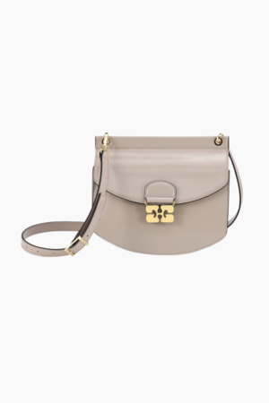 Apo-G Bag Small Patent A6227 - Oyester Gray - GANNI - Beige One Size