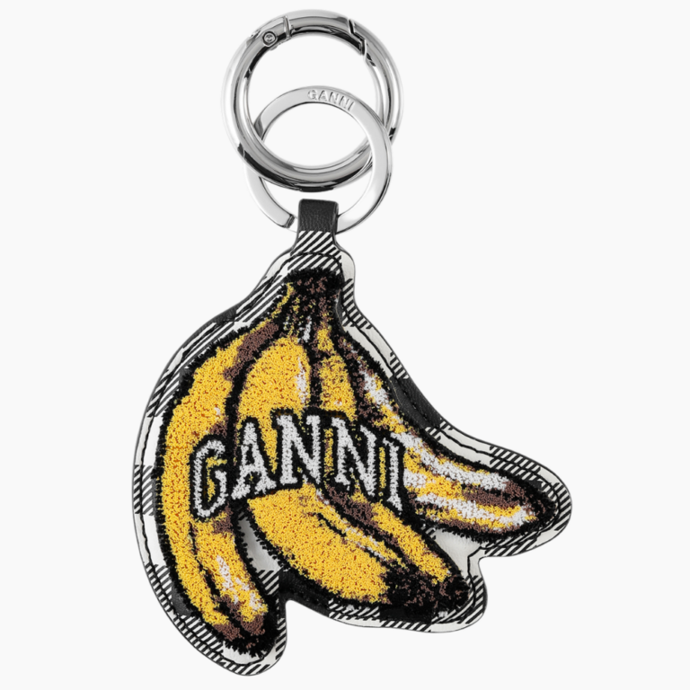 Banana Keyring Velvet A6812 - Black - GANNI - Gul One Size