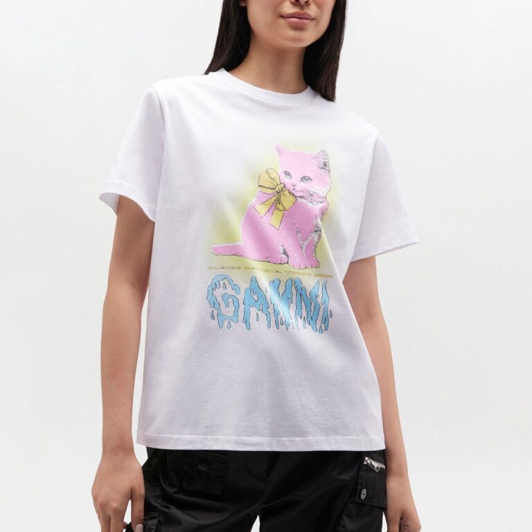 Basic Cotton Jersey Neon Kitty Tsh