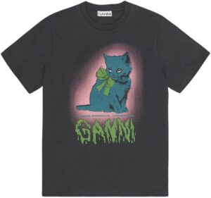 Basic Cotton Jersey Neon Kitty Tsh