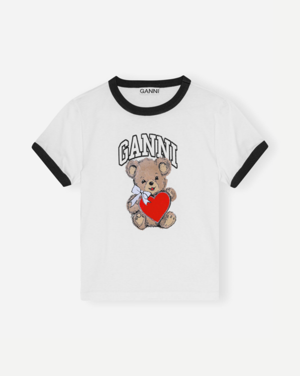 Basic Jersey Bear Small T-shirt - Bright White