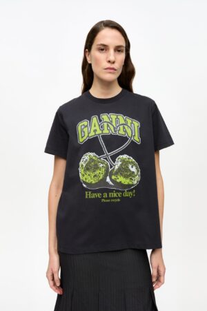 Basic Jersey Green Cherry Relaxed T