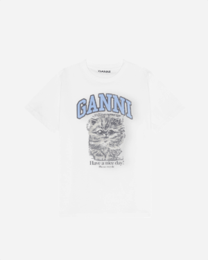 Basic Jersey Kitty Margot Relaxed T-shirt - Bright White