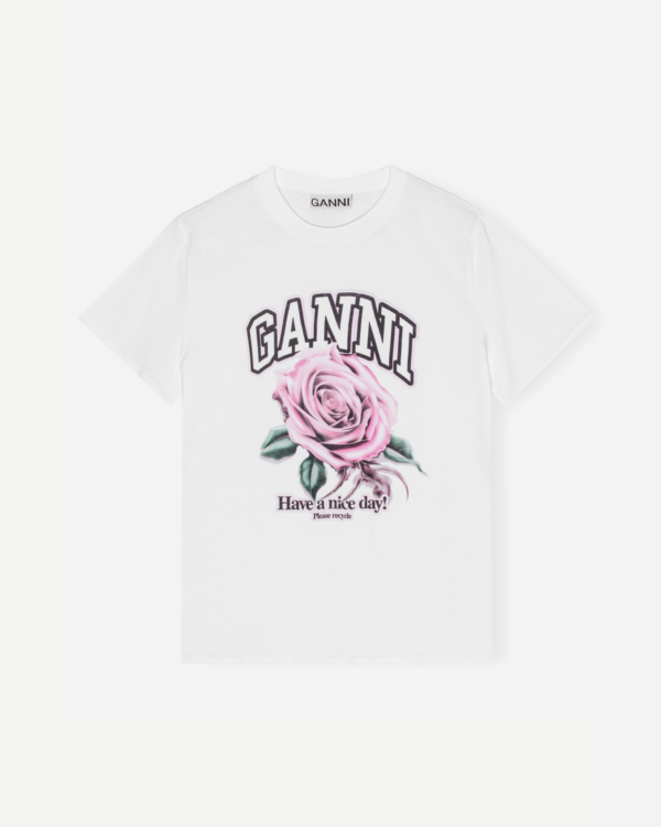 Basic Jersey Rose Relaxed T-shirt - Bright White