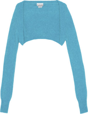 Blue Brushed Alpaca Bolero