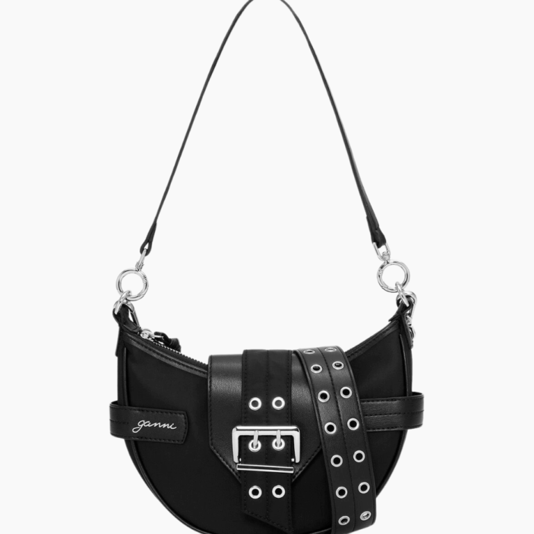 Bucky Bag Small Crossbody Nylon A6134 - Black - GANNI - Sort One Size