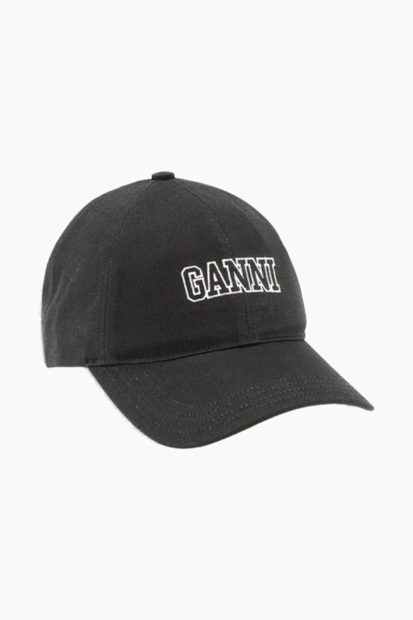 Cap Hat A4968 - Black - GANNI - Sort One Size