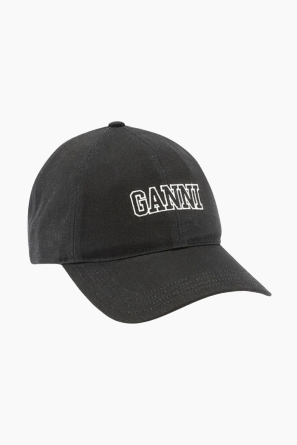 Cap Hat A6300 - Black - GANNI - Sort One Size