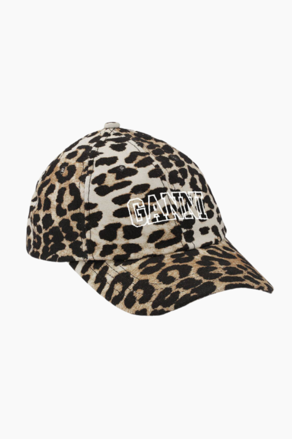 Cap Hat Print A5312 - Leopard - GANNI - Leopard One Size