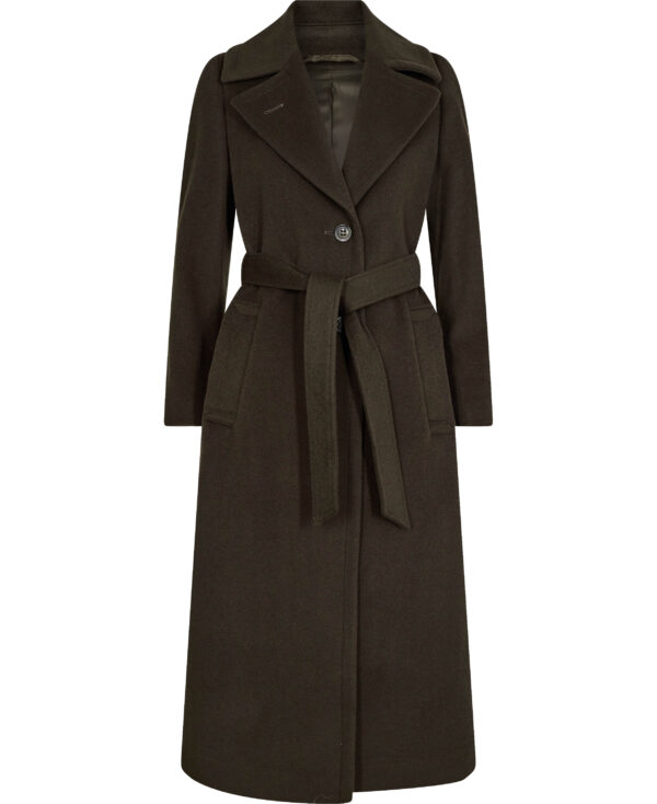 Cashmere Blend Coat Clareta Belt Long