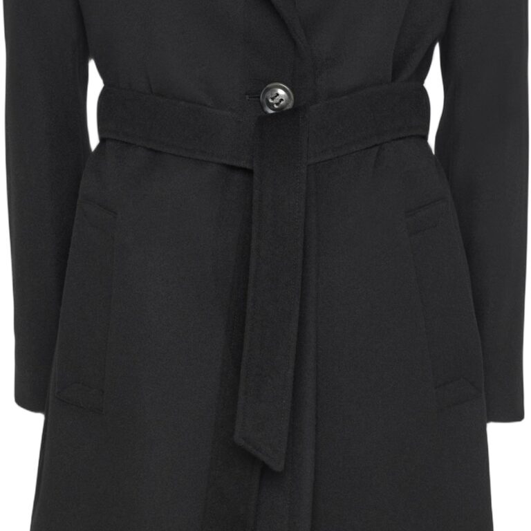 Sand Copenhagen Cashmere Coat med Bælte - Elegant og Varm Midlang Frakke