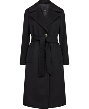Cashmere Coat W Clareta Belt Midi