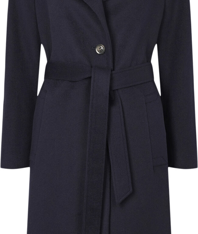 Cashmere Coat W Clareta Belt Midi