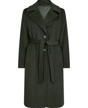 Cashmere Coat W Clareta Belt Midi