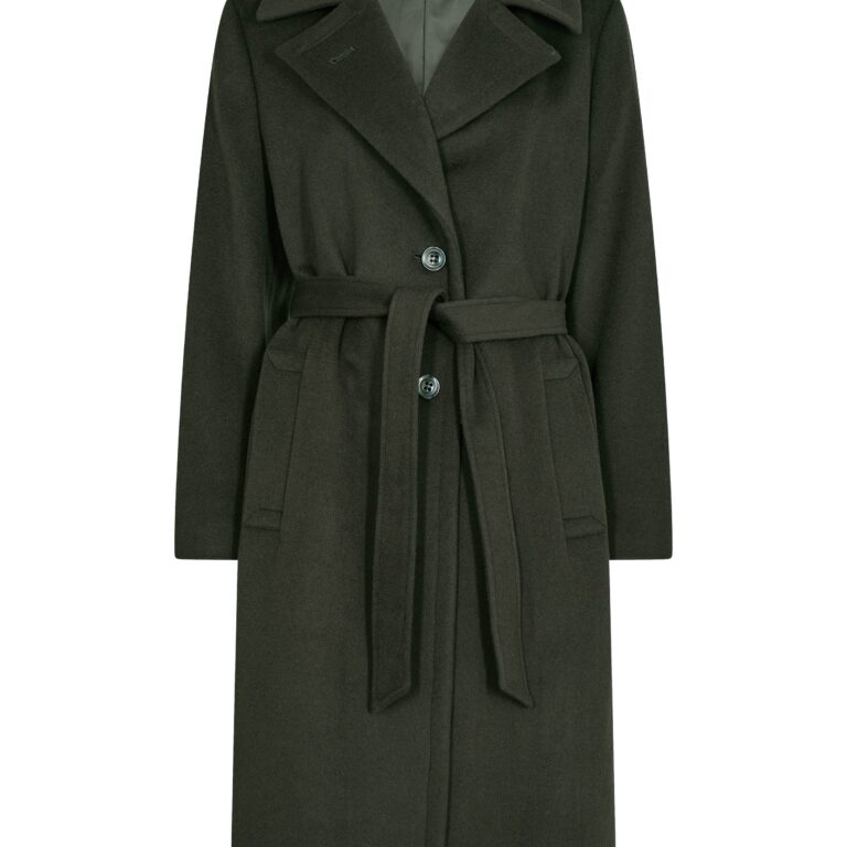 Cashmere Coat W Clareta Belt Midi