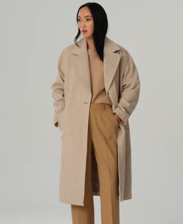 Cashmere Coat W Fiden