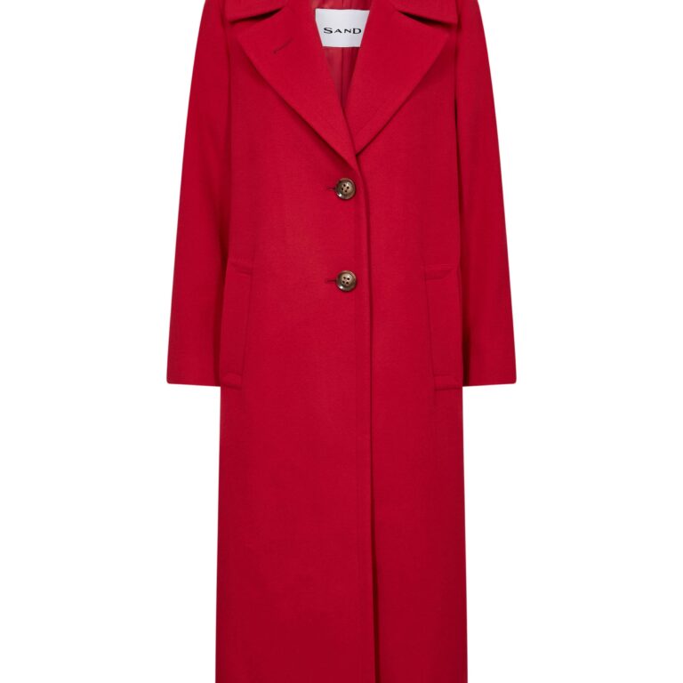 Sand Cashmere Coat Clareta Long Frakker