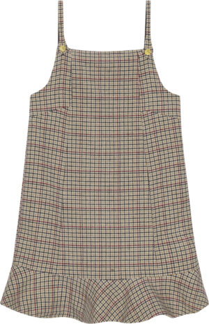 Check Wool Mix Mini Dress