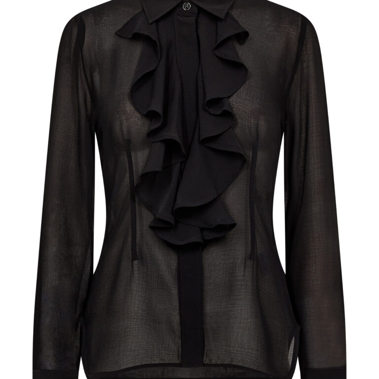 Chiffon Ruffle Shirt