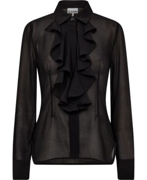 Chiffon Ruffle Shirt