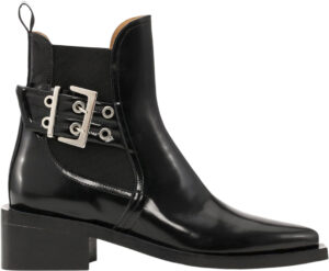 Chunky Buckle Chelsea Boot Naplack