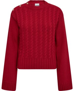 Chunky Cable Wool Mix Sweater