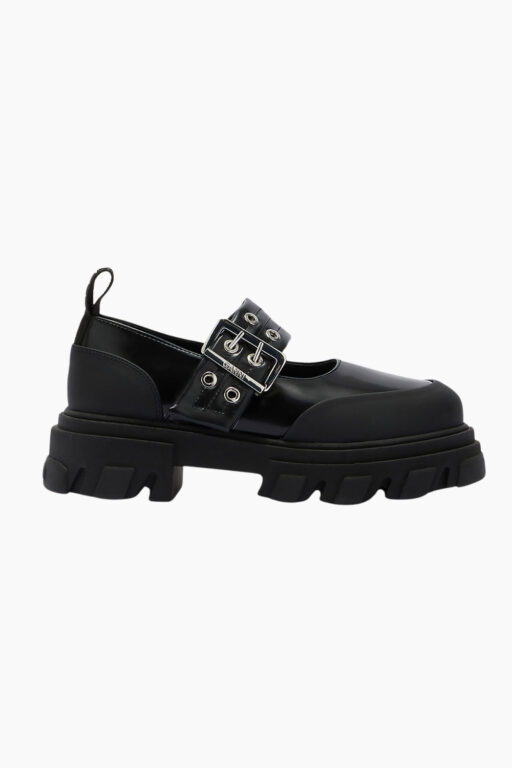 Cleated Ballerina Box Oleatex B1030061 - Black - GANNI