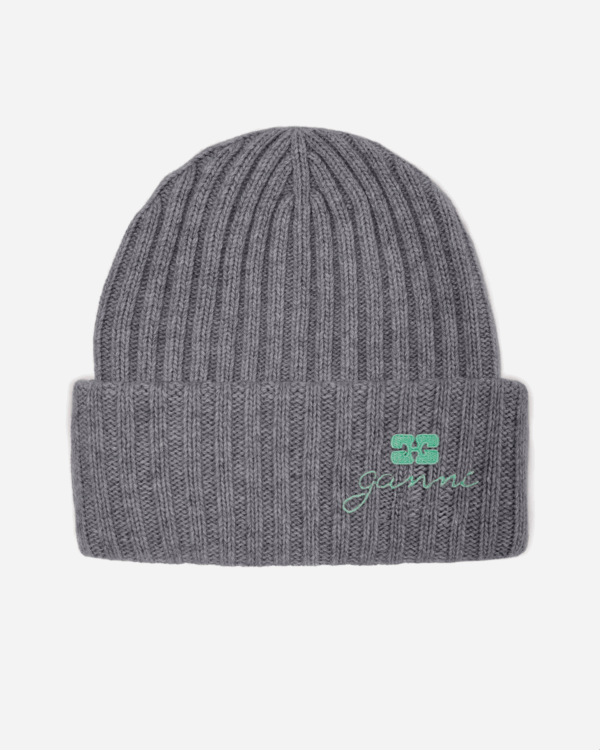 Core Future Wool Knit Beanie - Charcoal Grey