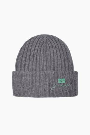 Core Future Wool Knit Bennie A6928 - Charcoal Grey - GANNI - Grå One Size