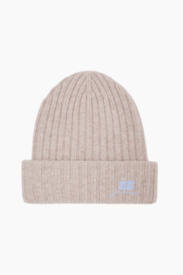 Core Future Wool Knit Bennie A6929 - Sand - GANNI - Beige One Size