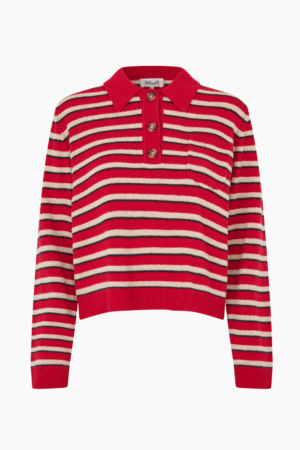 Cori Sweater - Crimson Red Stripe - Baum und Pferdgarten - Stribet M