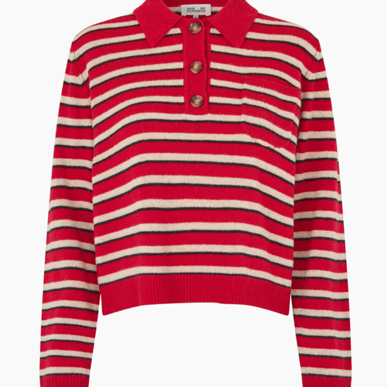 Cori Sweater - Crimson Red Stripe - Baum und Pferdgarten - Stribet M