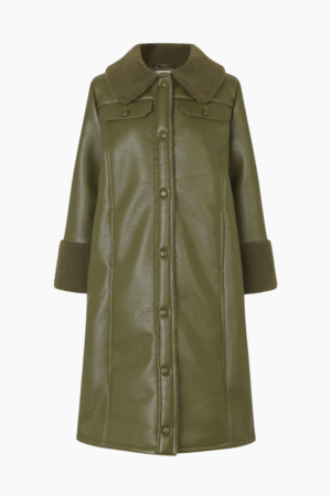 Desire Coat - Ivy Green - Baum und Pferdgarten - Grøn XS